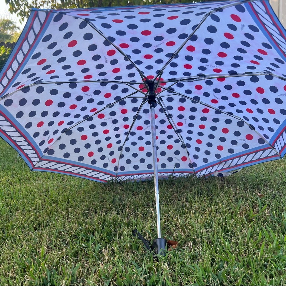 Brighton Umbrella Raining Polka Dots Preowned - Picture 4 of 6